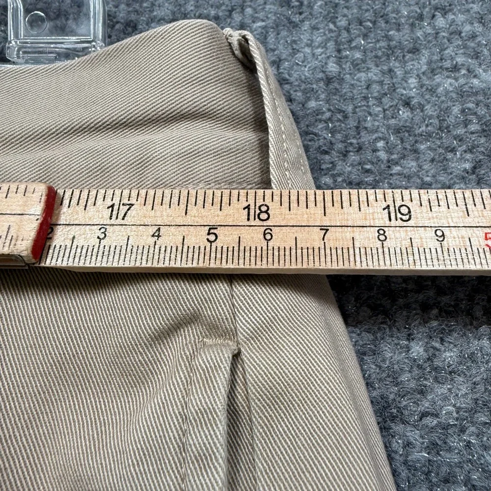 Polo Ralph Lauren Chino Pants Mens 35x32 Tan Pleated Classic Khaki‎ Trousers